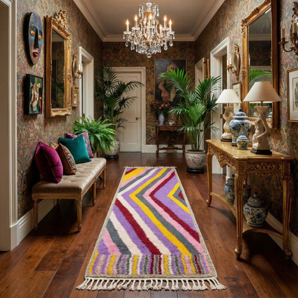 Awtar - Tapis Berbère shaggy de couloir