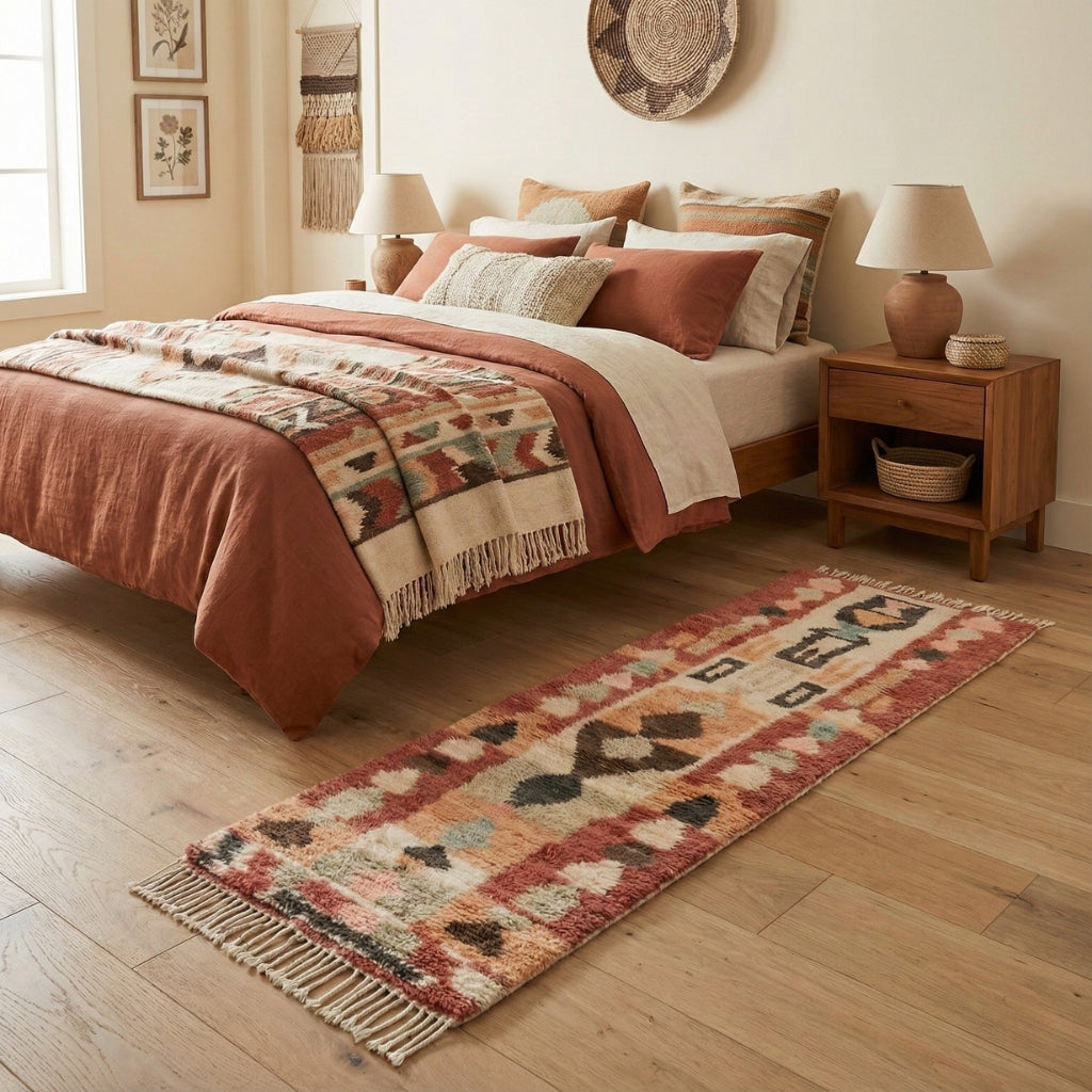 Nafass - Tapis Berbère shaggy de couloir