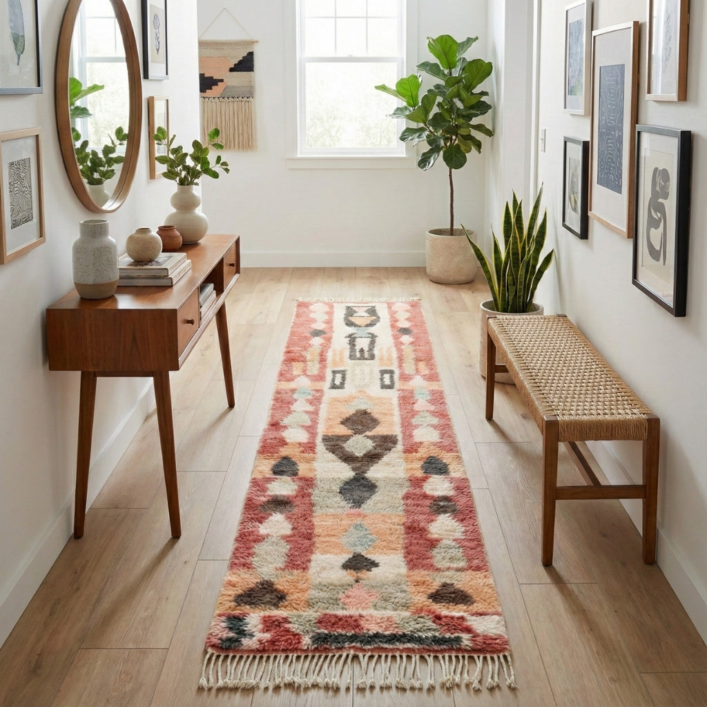 Nafass - Tapis Berbère shaggy de couloir