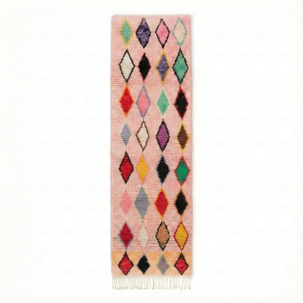 Mihad - Tapis Berbère shaggy de couloir
