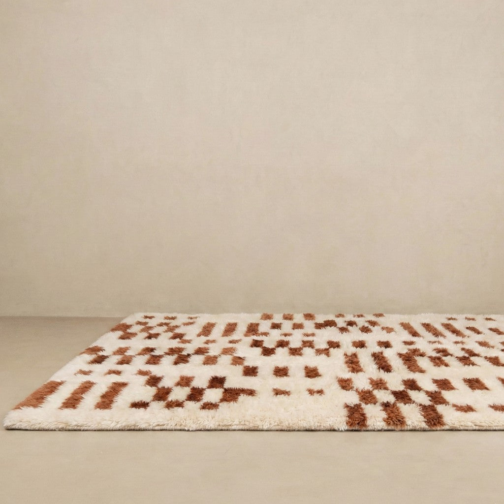 Chaos Structuré - Luxueux tapis Berbère shaggy
