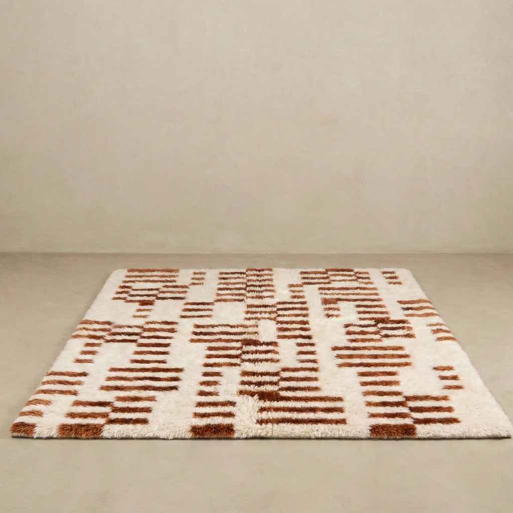 Chaos Structuré - Luxueux tapis Berbère shaggy
