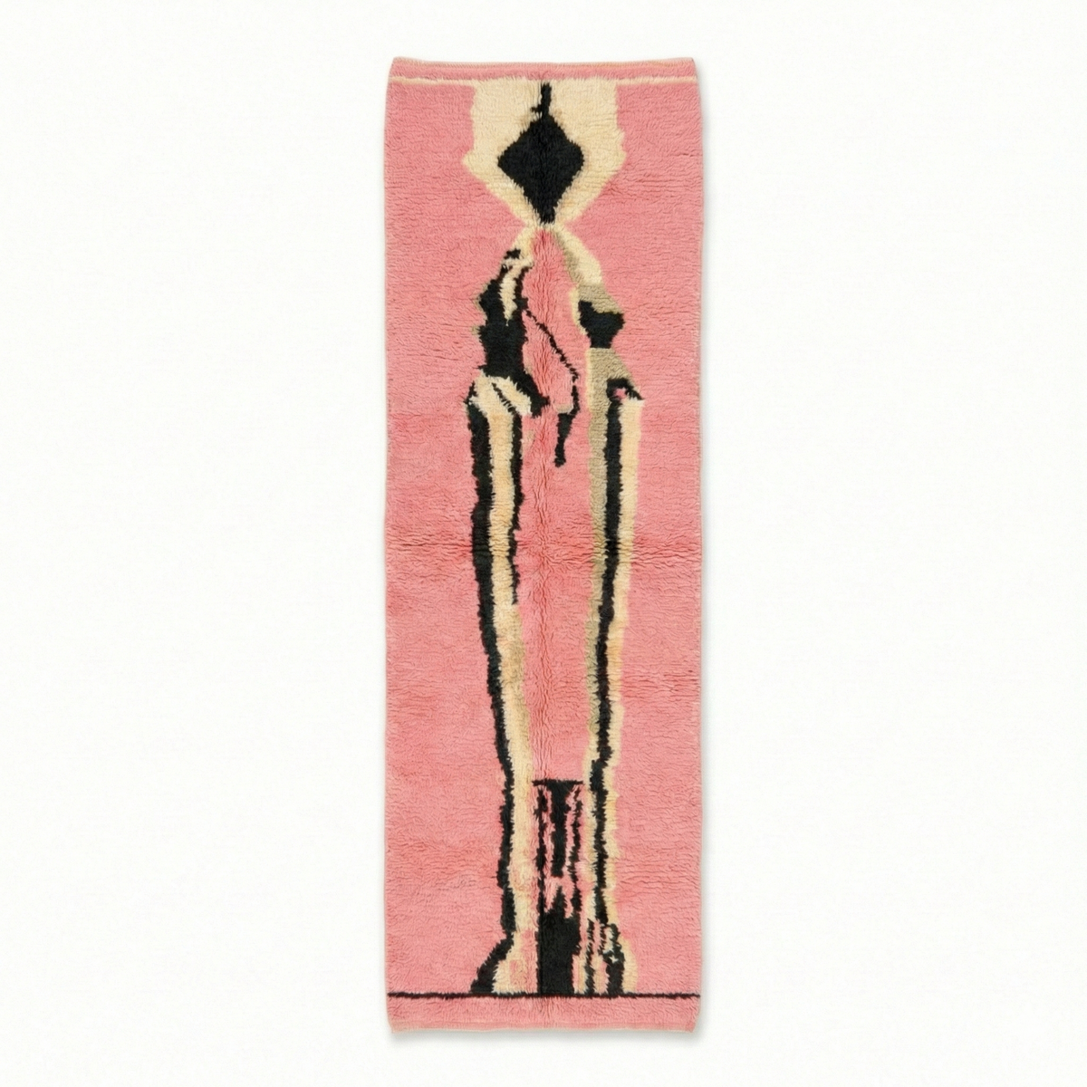 Totem Rose - Luxueux Tapis Mrirt de Couloir "Exclusif"