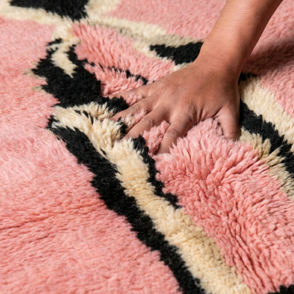 Totem Rose - Luxueux Tapis Mrirt de Couloir "Exclusif"