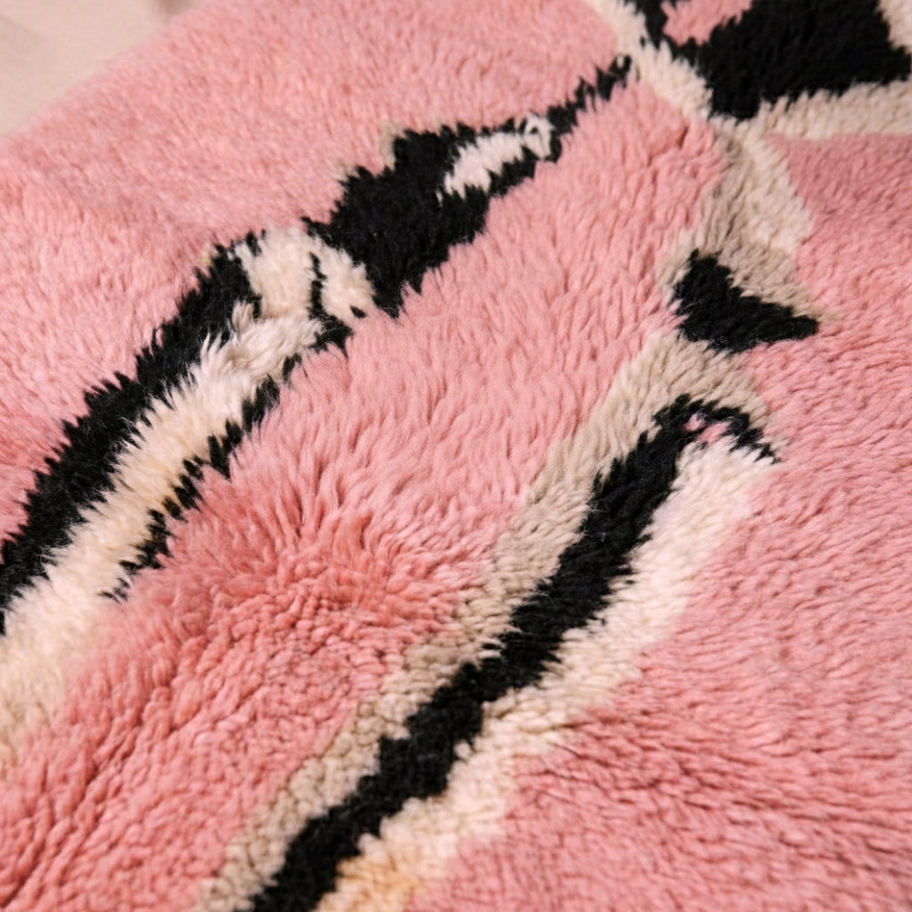 Totem Rose - Luxueux Tapis Mrirt de Couloir "Exclusif"