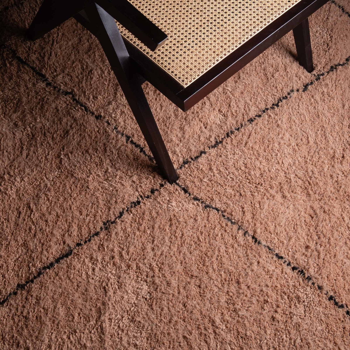 Almas Marron - Tapis Berbère shaggy