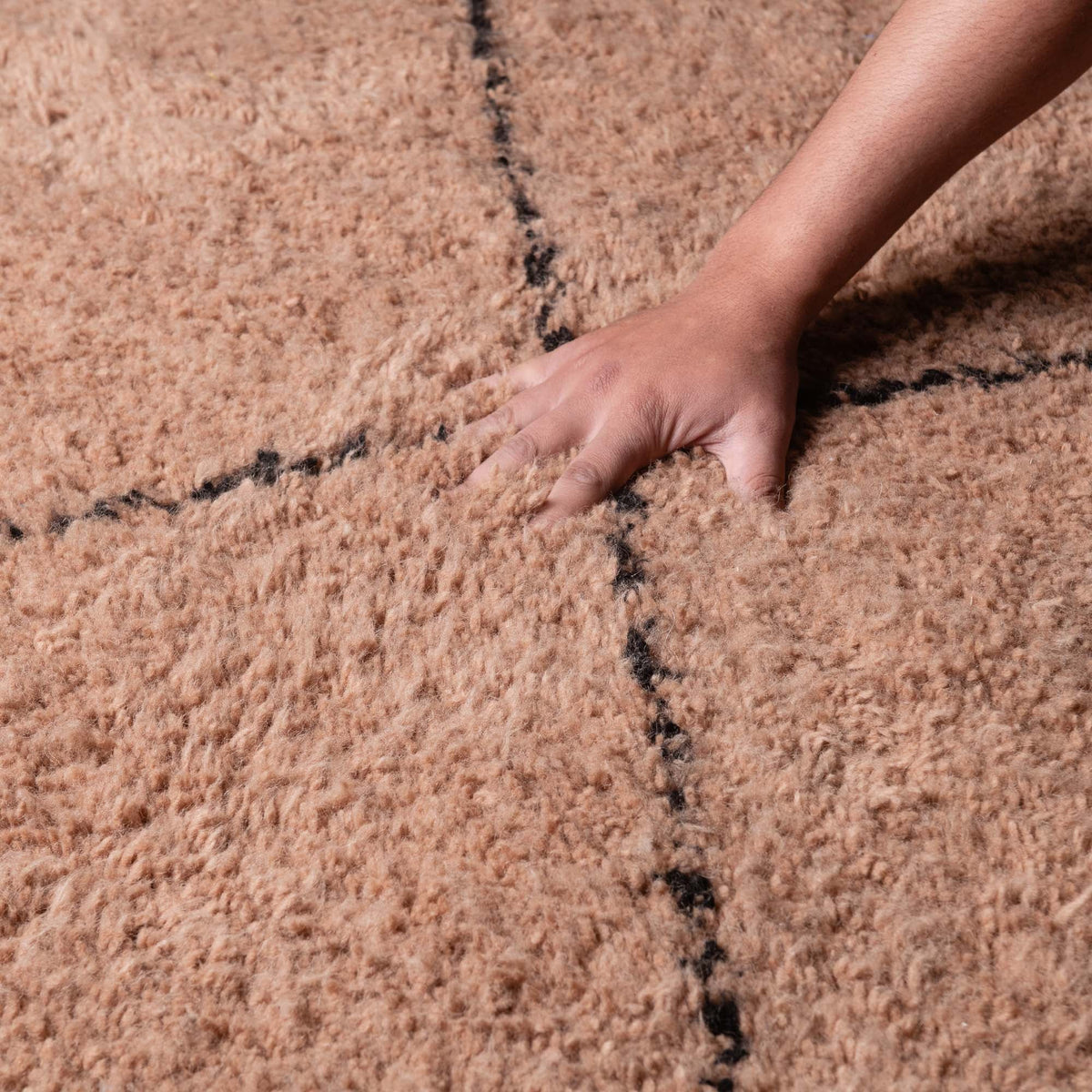 Almas Marron - Tapis Berbère shaggy