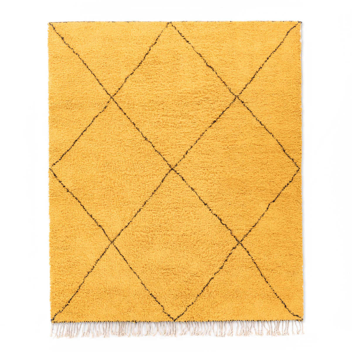 Almas Soleil Doré - Tapis Berbère shaggy