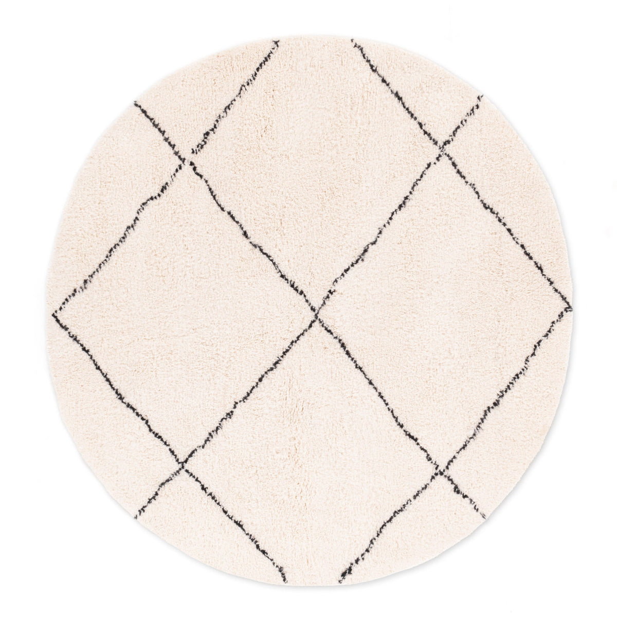 Almas Rond - Tapis Berbère shaggy