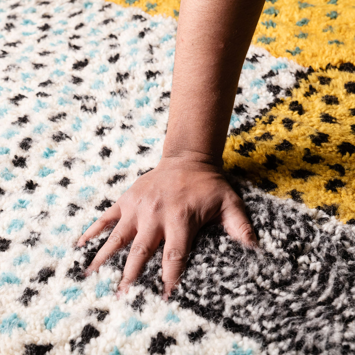 Jinan - Tapis Berbère shaggy