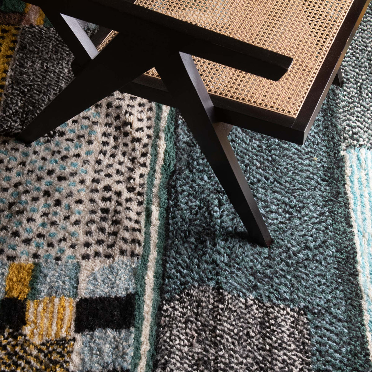 Jinan Rond - Tapis Berbère shaggy