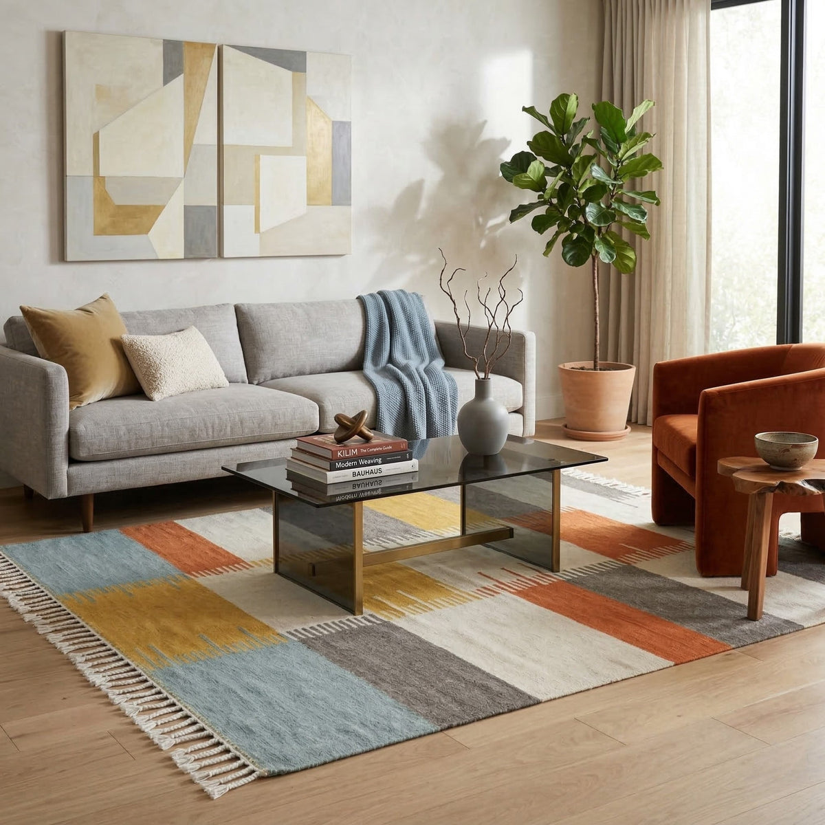 Afous - Tapis Berbère kilim "Exclusif"