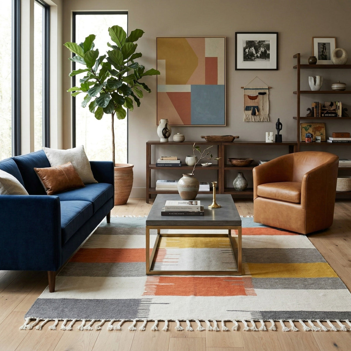 Afous - Tapis Berbère kilim "Exclusif"
