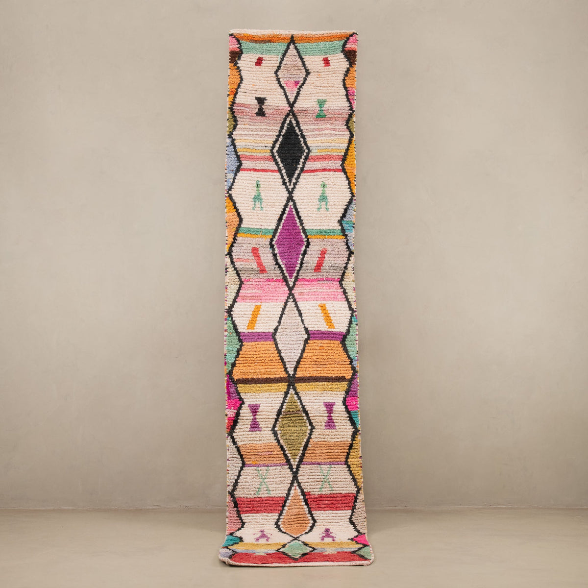 Riham - Tapis Berbère vintage de couloir