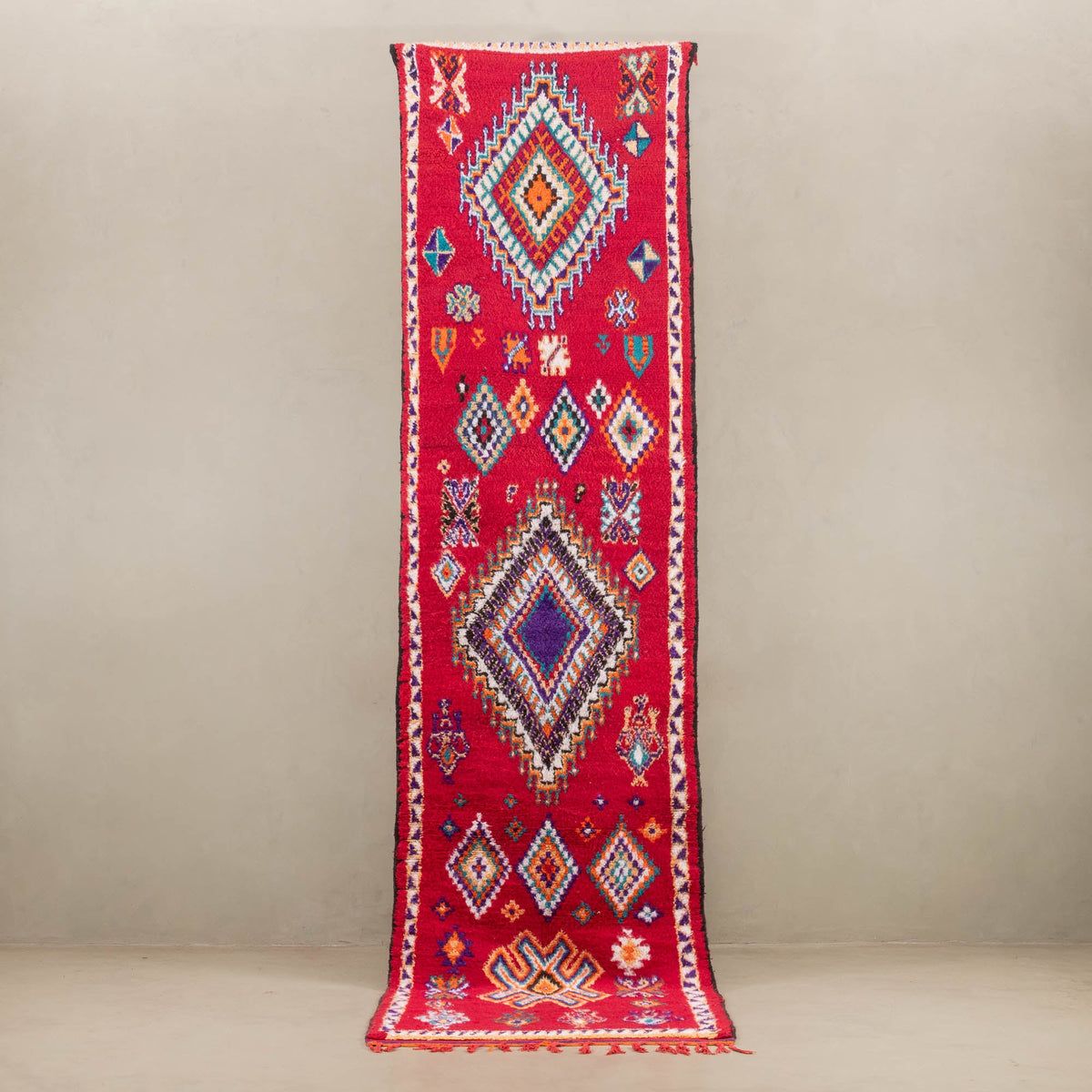Asma - Tapis Berbère vintage de couloir