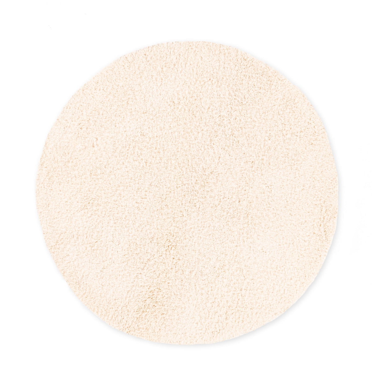 Elbayda Rond - Tapis Berbère shaggy