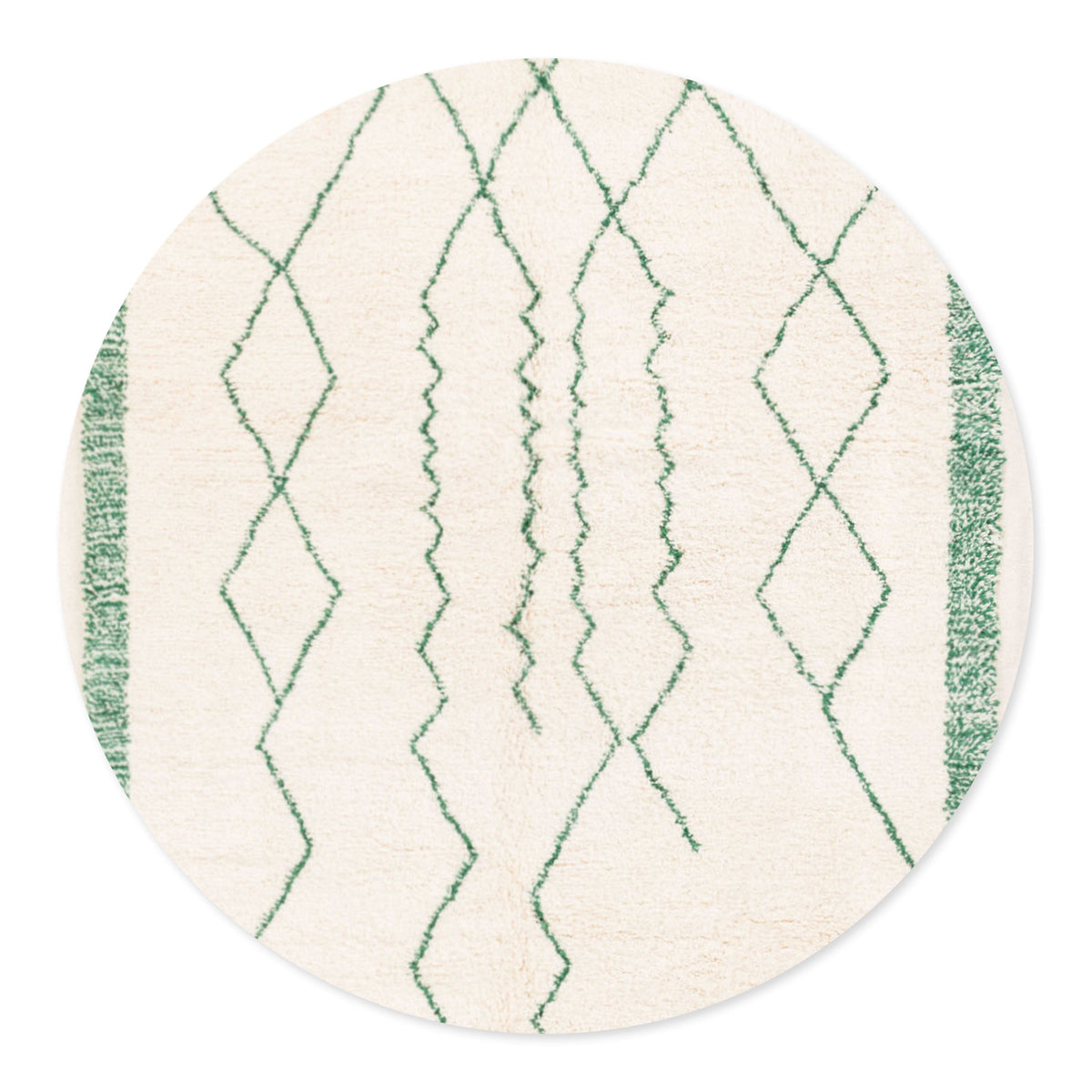 Aabir Rond - Tapis Berbère shaggy