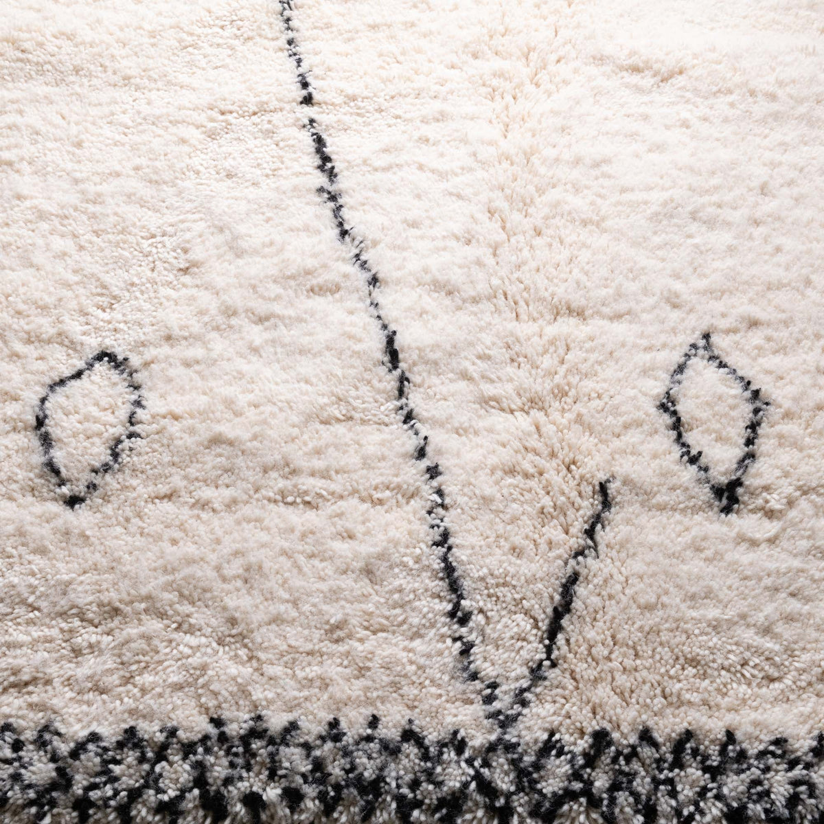 Sakina Rond - Tapis Berbère shaggy