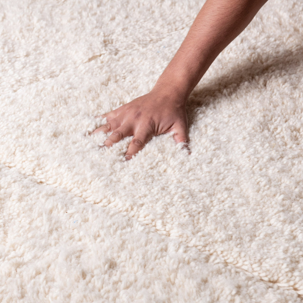 Dayena Rond - Tapis Berbère shaggy