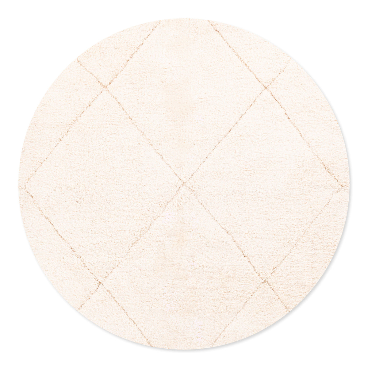Dayena Rond - Tapis Berbère shaggy