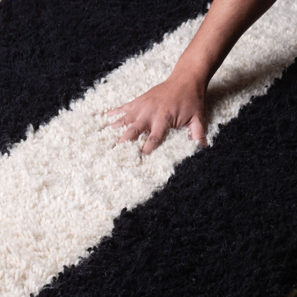 Ranem - Tapis Berbère shaggy de couloir