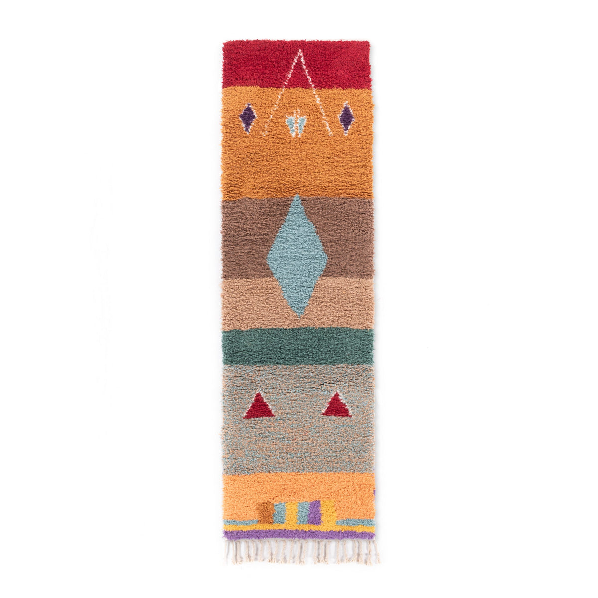 Fatine - Tapis Berbère shaggy de couloir
