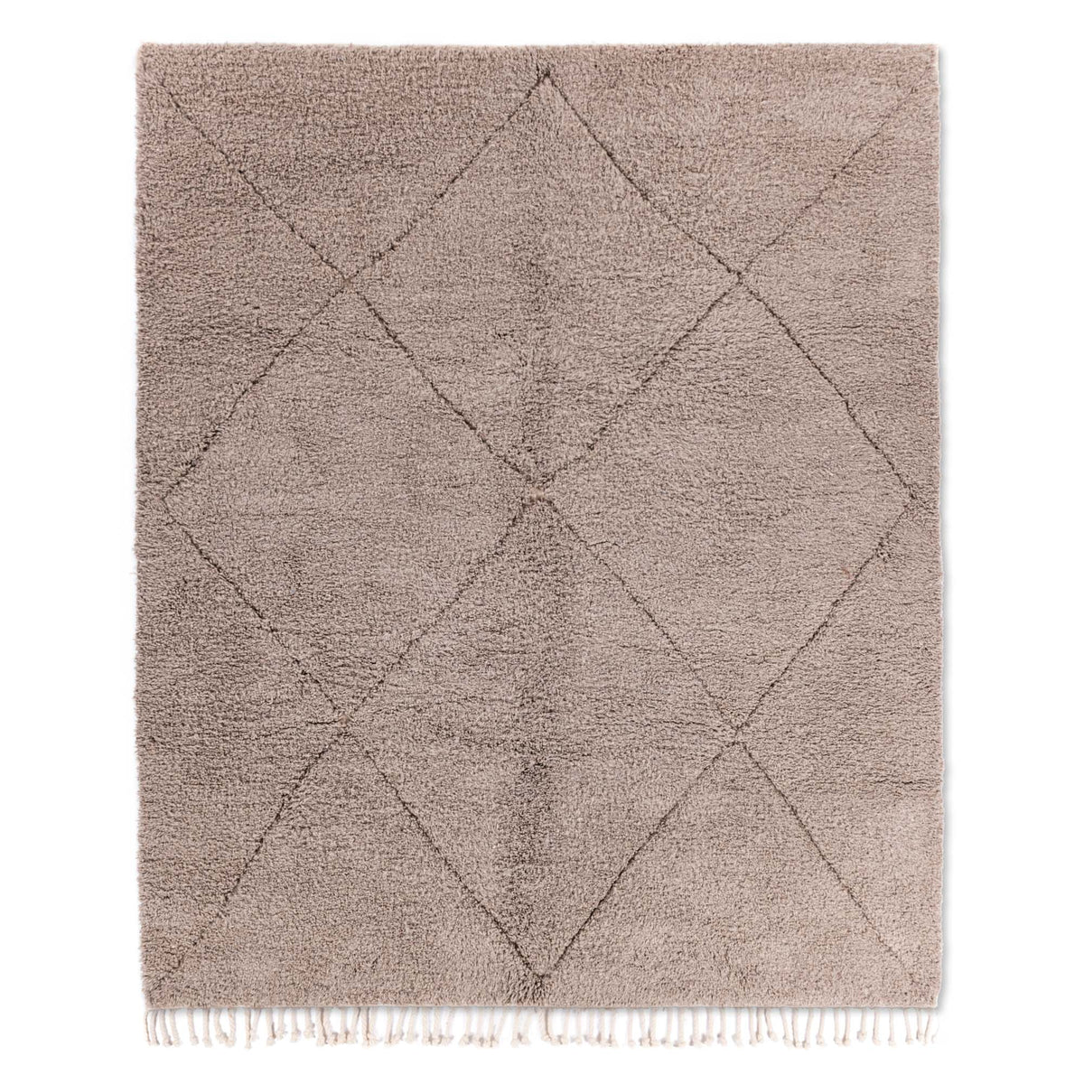 Mahafar Gris Cendré - Tapis Berbère shaggy
