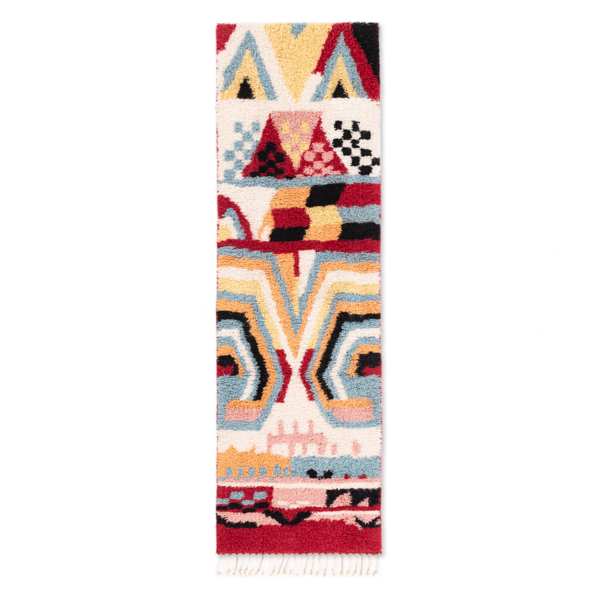 Maha - Tapis Berbère shaggy de couloir