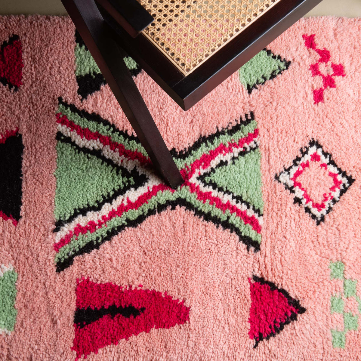 Majdah - Tapis Berbère shaggy de couloir