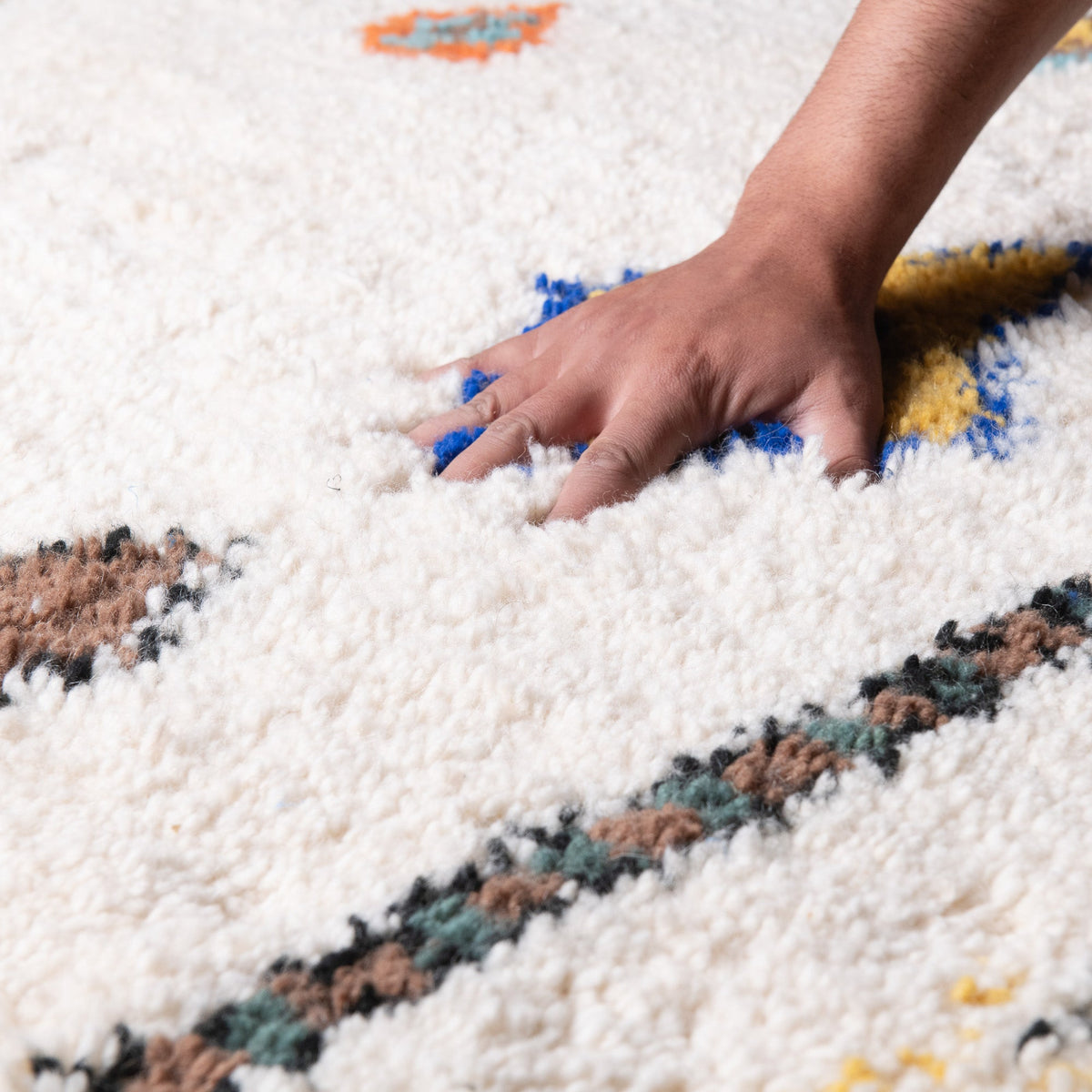 Nassij Rond - Tapis Berbère shaggy