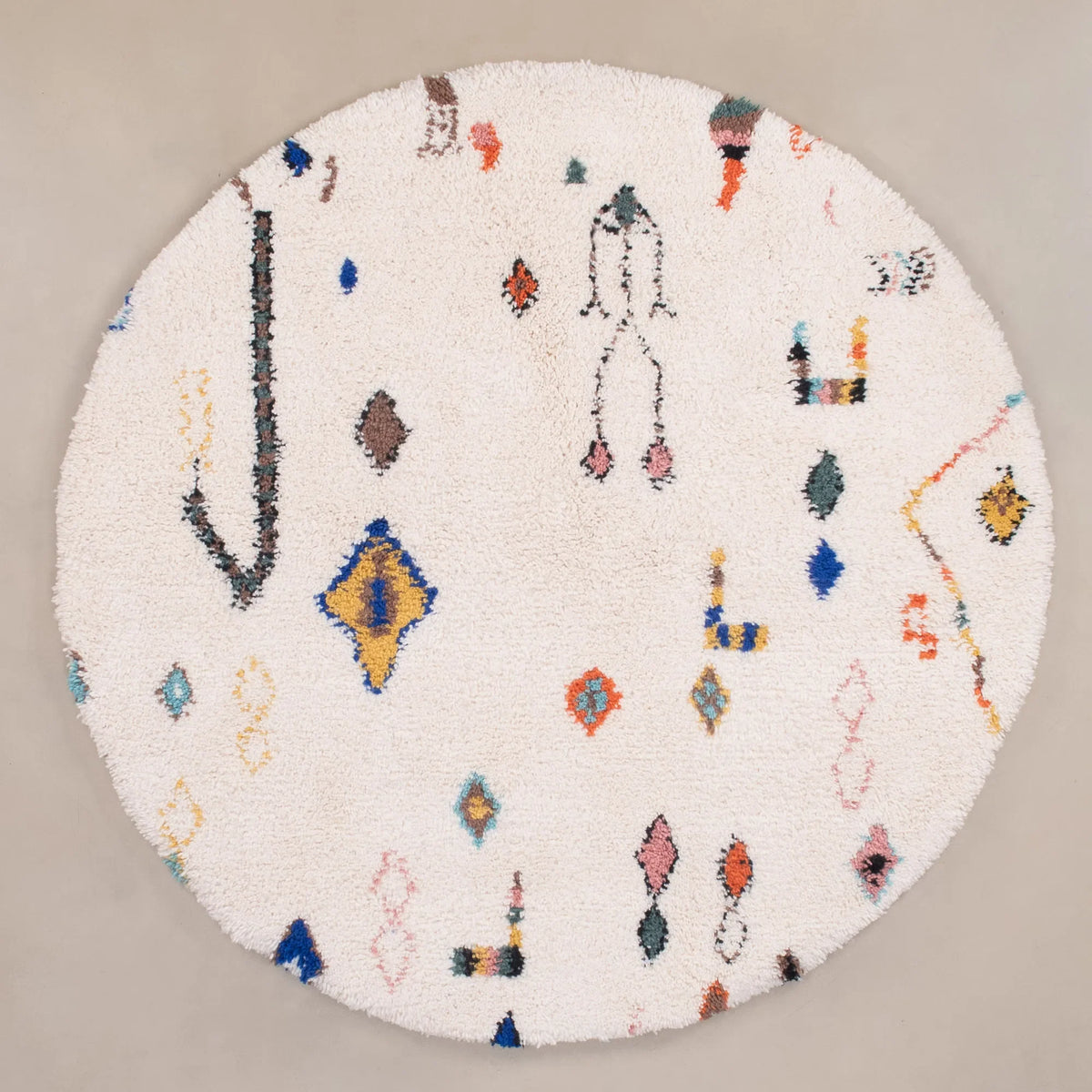 Nassij Rond - Tapis Berbère shaggy