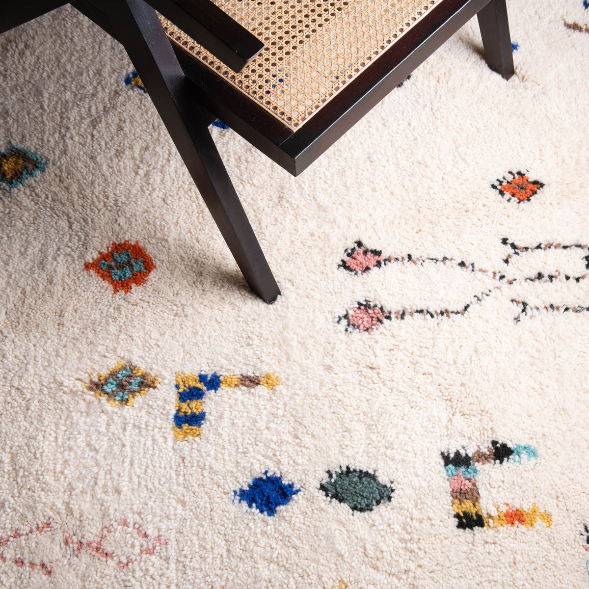 Nassij Rond - Tapis Berbère shaggy