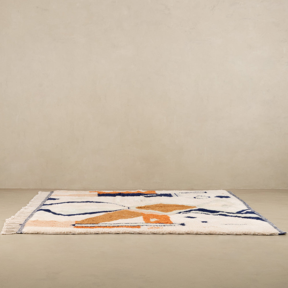 Flux d'encre - Luxueux tapis Berbère shaggy