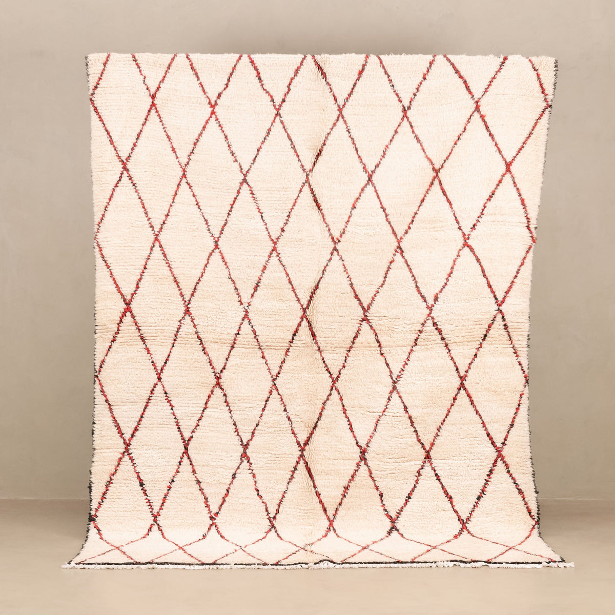 Halah - Tapis Berbère shaggy vintage