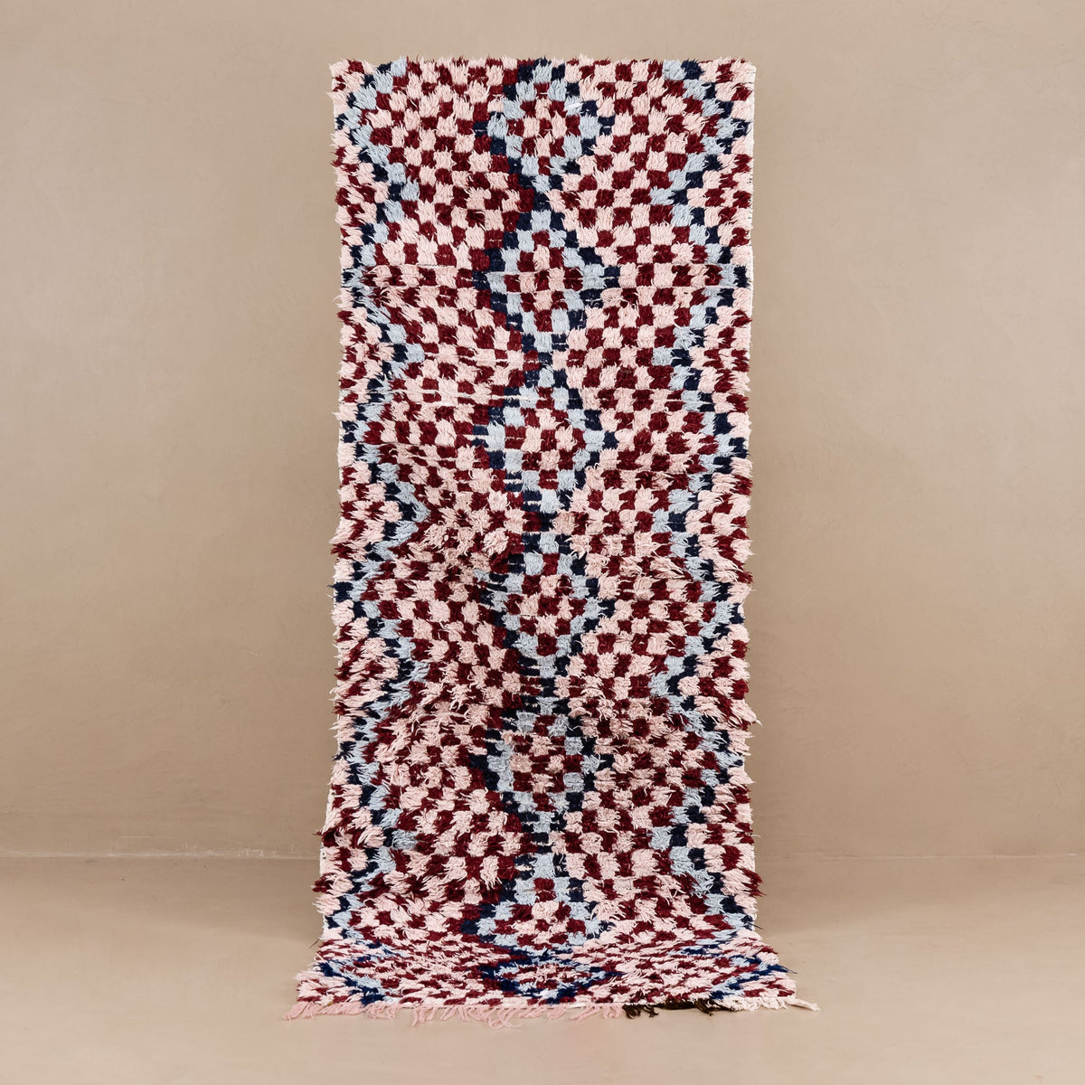 Nafisah - Tapis Berbère patchwork vintage de couloir