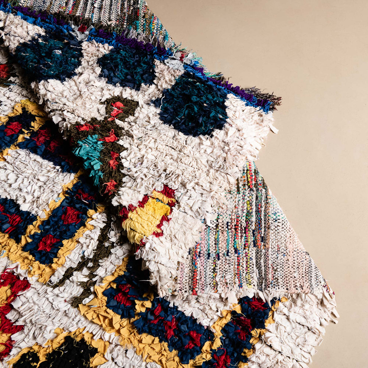 OuedLaou - Tapis Berbère patchwork vintage