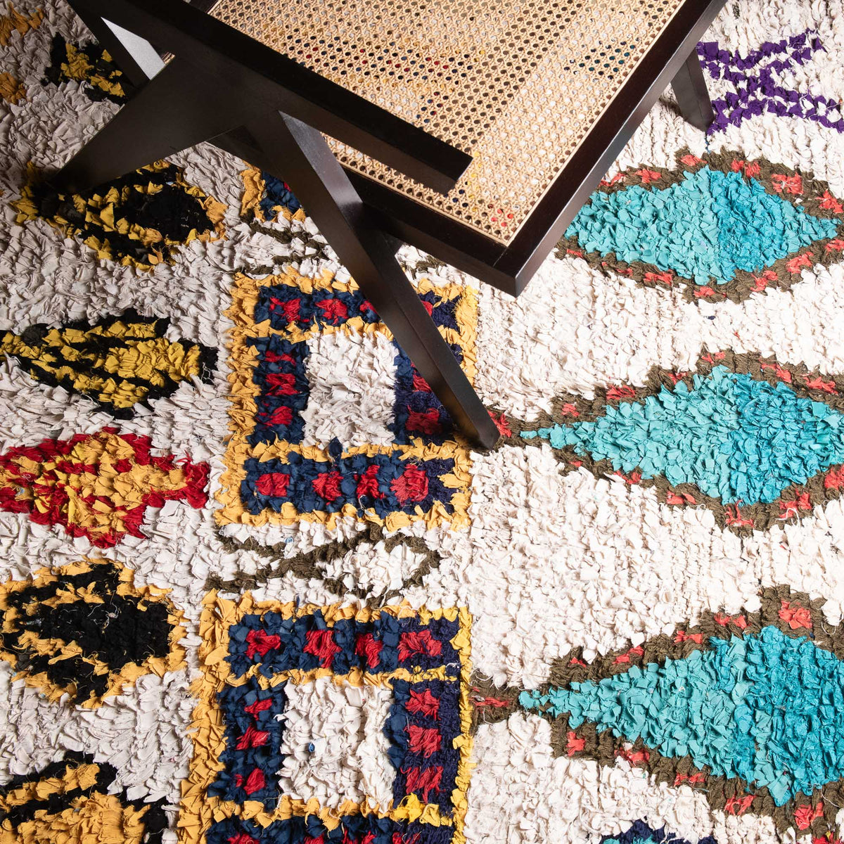OuedLaou - Tapis Berbère patchwork vintage