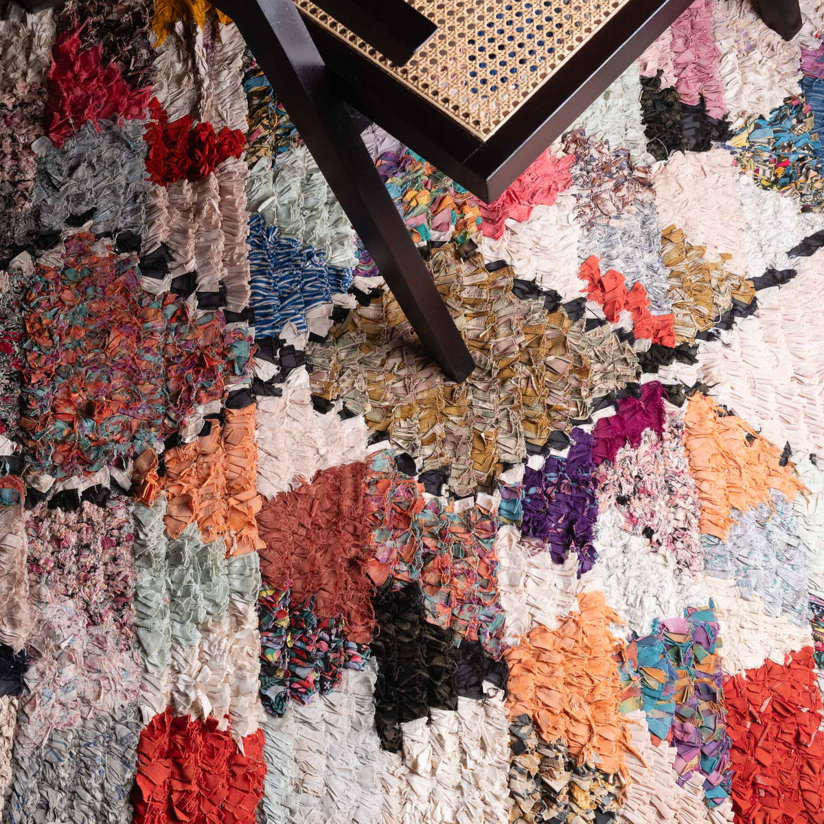Fahima - Tapis Berbère patchwork vintage