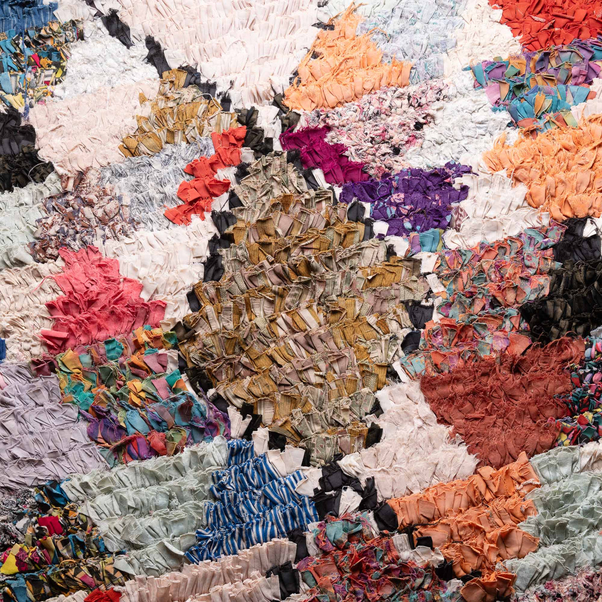 Fahima - Tapis Berbère patchwork vintage