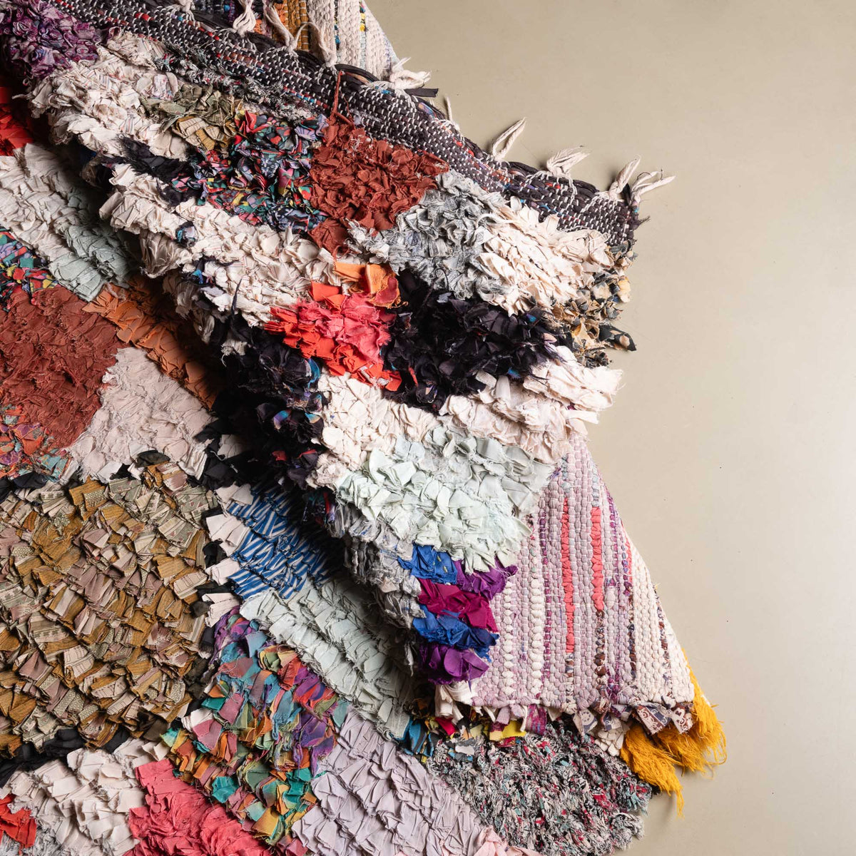 Fahima - Tapis Berbère patchwork vintage
