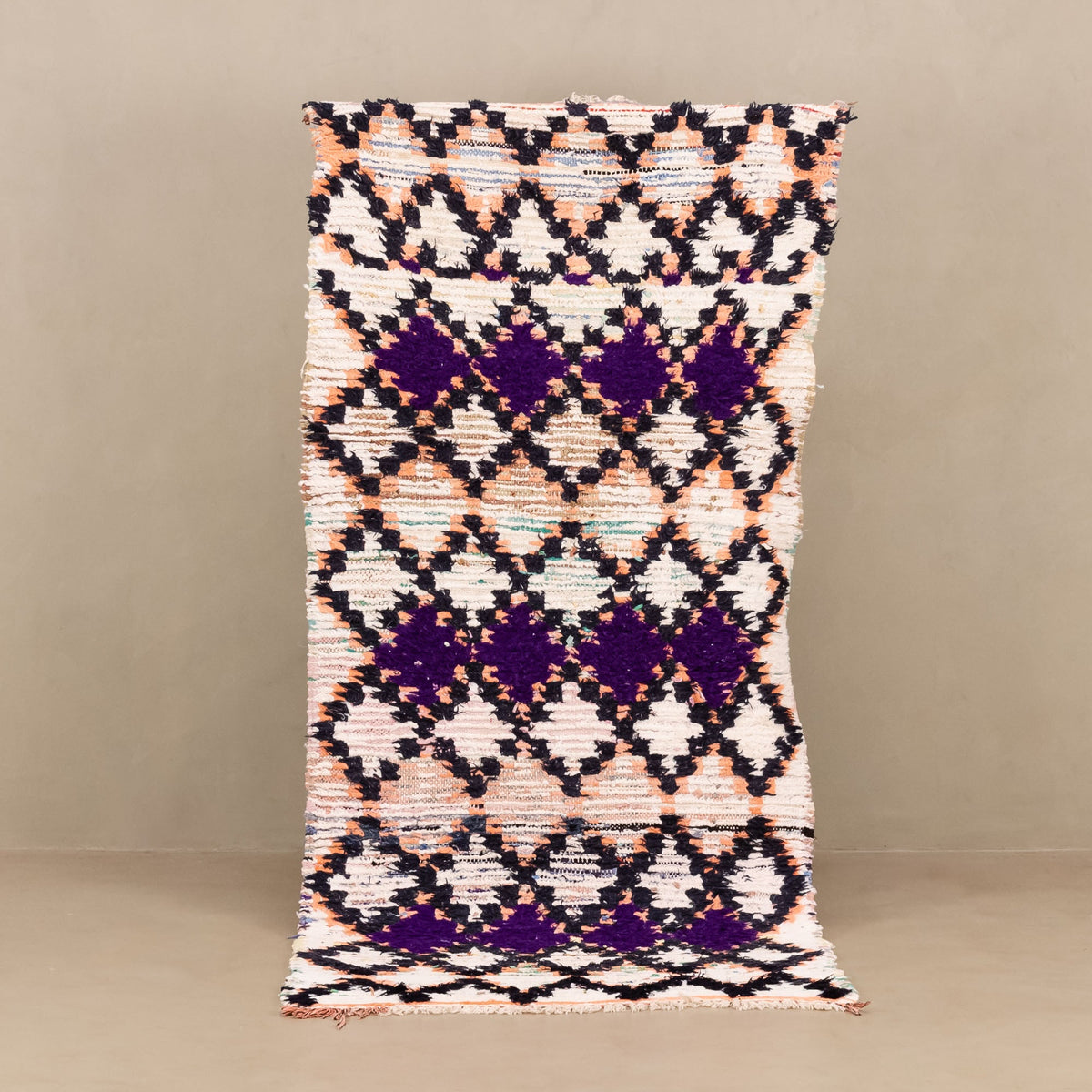 Karama - Tapis Berbère patchwork vintage de couloir