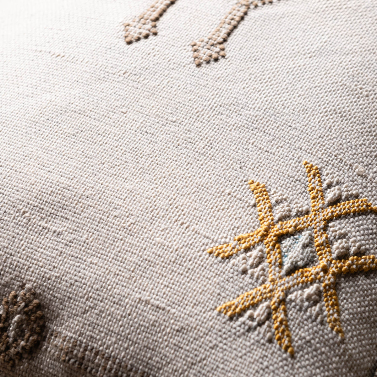 Coussin Blanc en soie de cactus