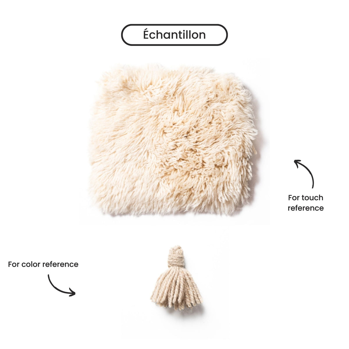 Bosse de chameau Rond - Luxueux tapis Berbère shaggy