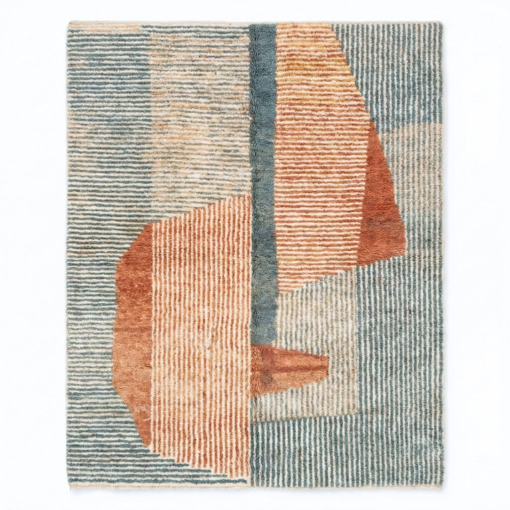 Lumière Côtière - Luxueux tapis Berbère shaggy
