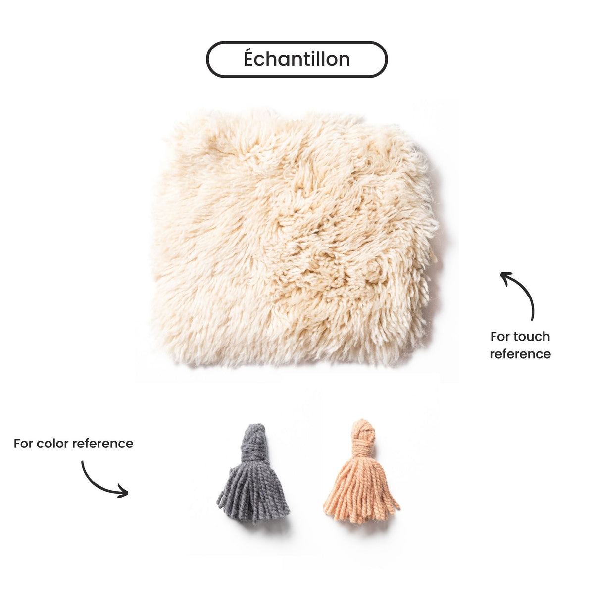 Collapse Rond - Luxueux tapis Berbère shaggy