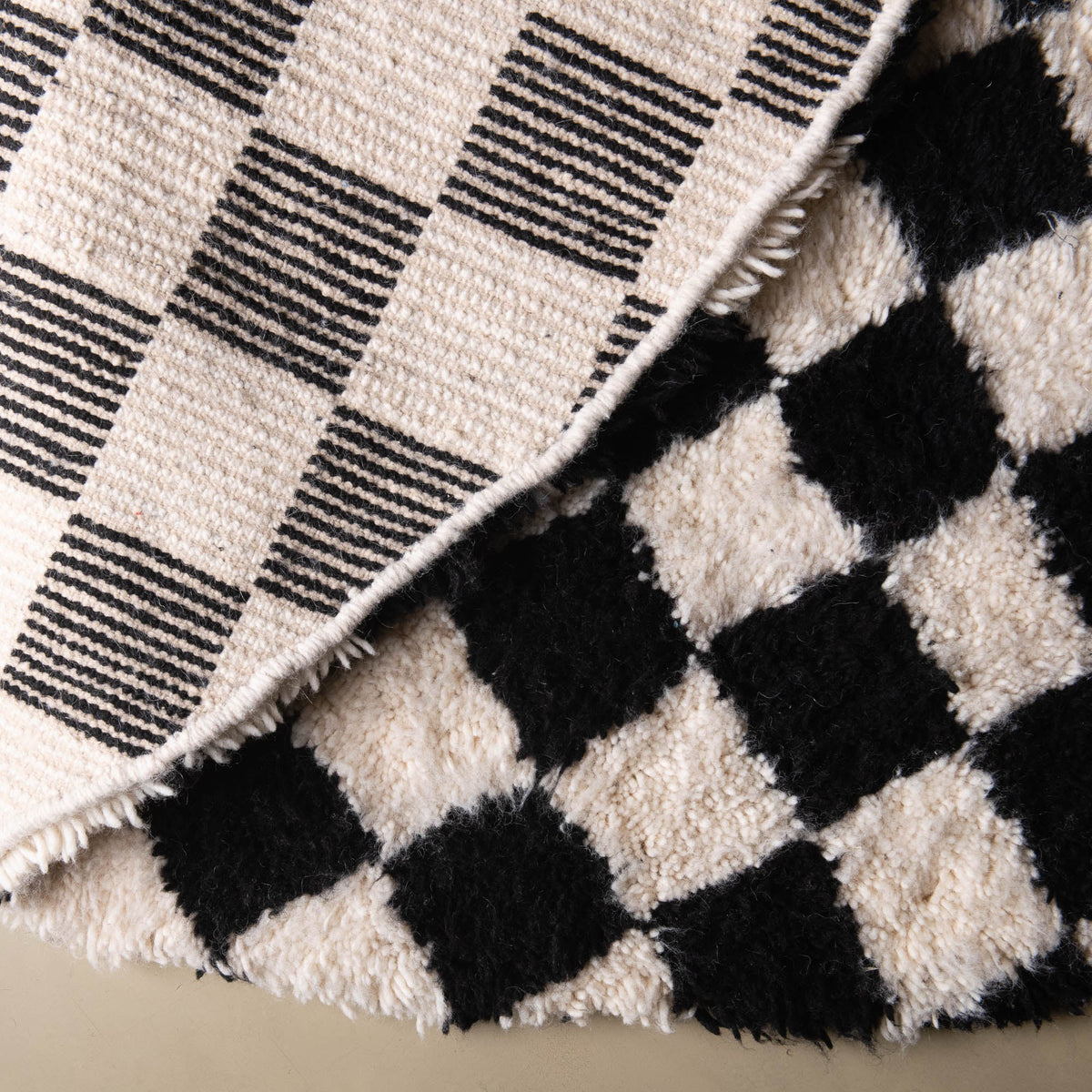 Dama Rond - Tapis Berbère shaggy
