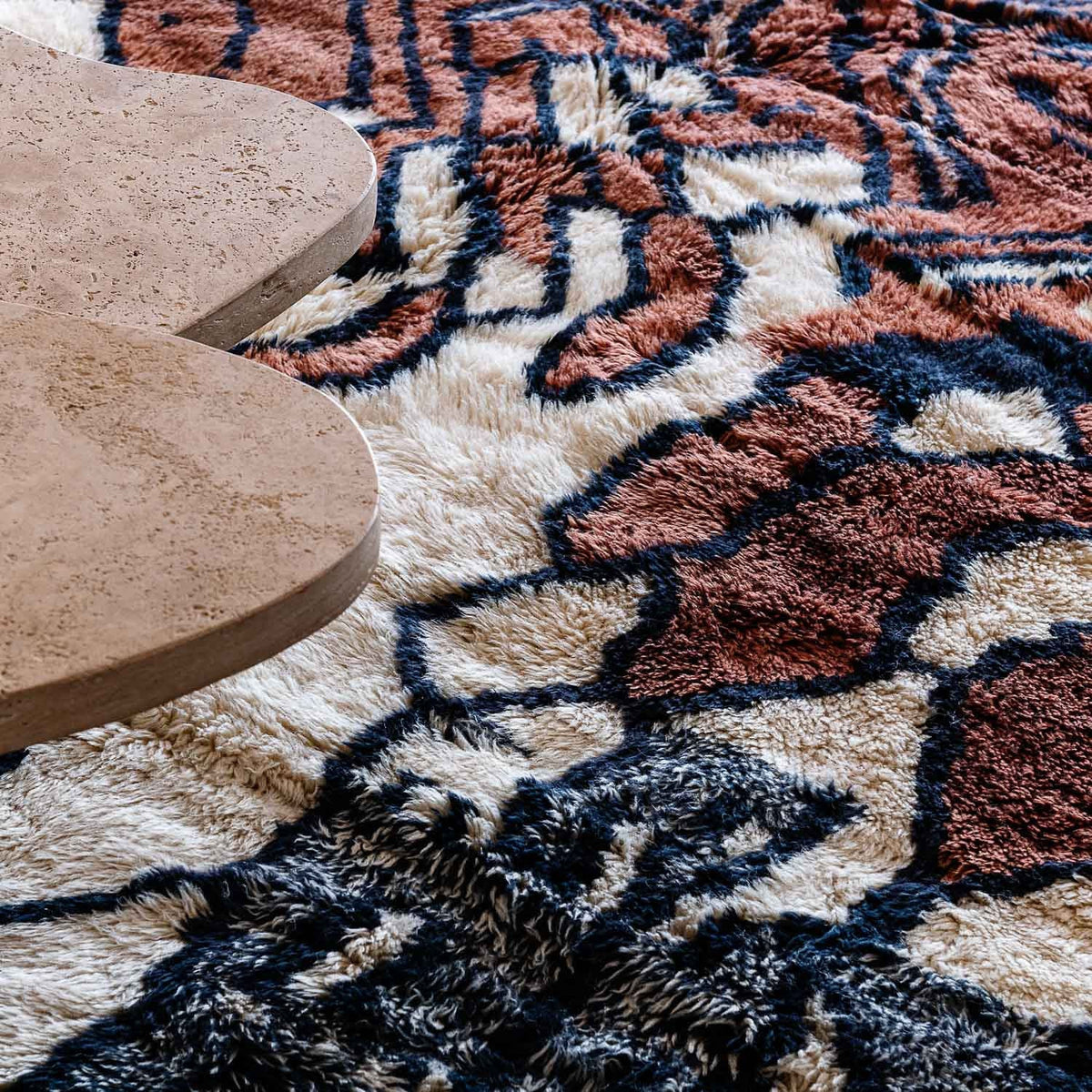 L'Afrique authentique - Luxueux tapis Berbère shaggy