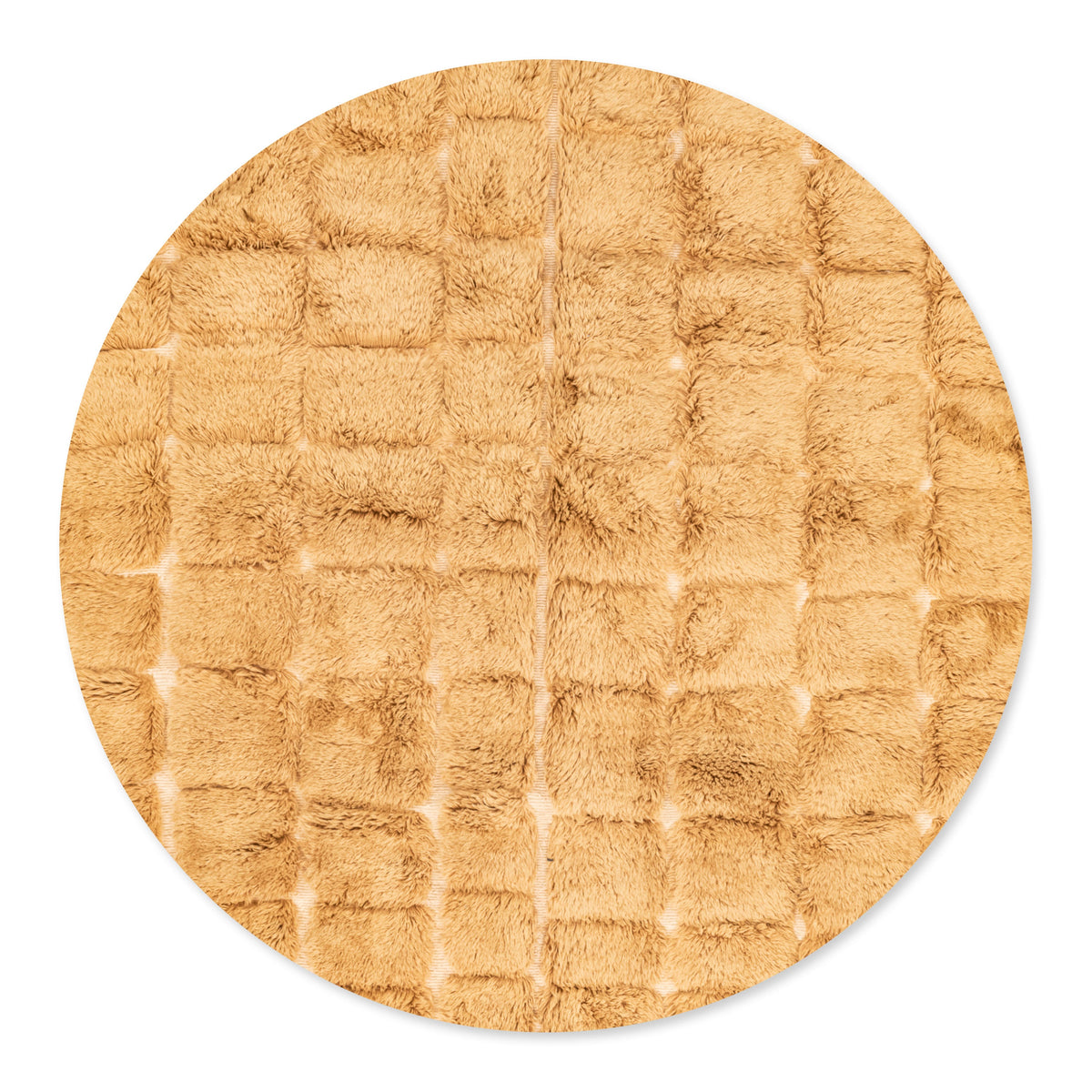 Éclat Éblouissant Rond - Luxueux tapis Berbère shaggy