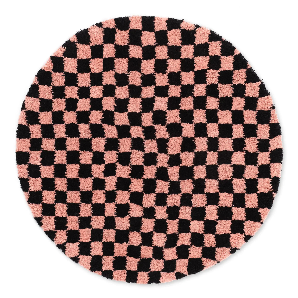 Dama Rose Rond - Tapis Berbère shaggy