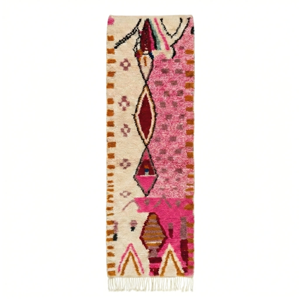 Anass - Tapis Berbère shaggy de couloir
